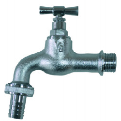 Спирателна канелка хром с Т-ръкохватка и щуцер 1/2"