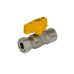 Кран за газ с хол. гайка FF 1/2"