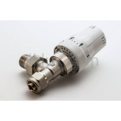 Кран комплект с термоглава - ъглов ф16 Fornara