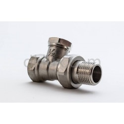 Секретен радиаторен кран, прав 1/2" Thermolux