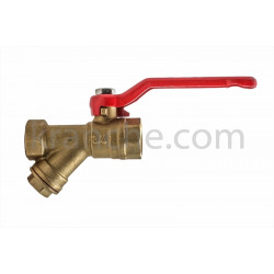 Сферичен кран с  У-филтър за твърди частици 3/4"